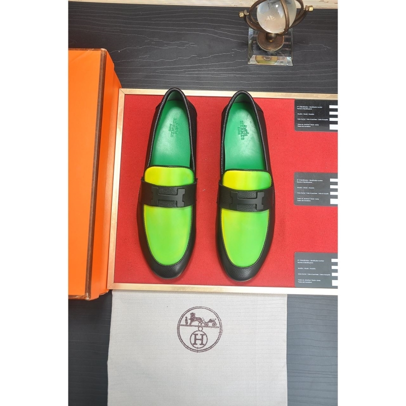 H**mes leather shoes